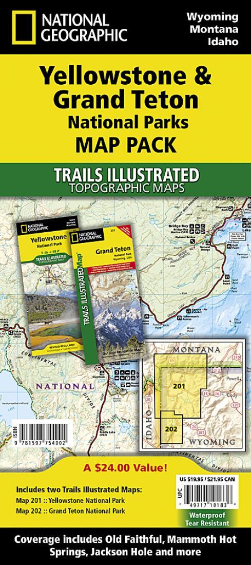Yellowstone & Grand Teton National Parks : map pack