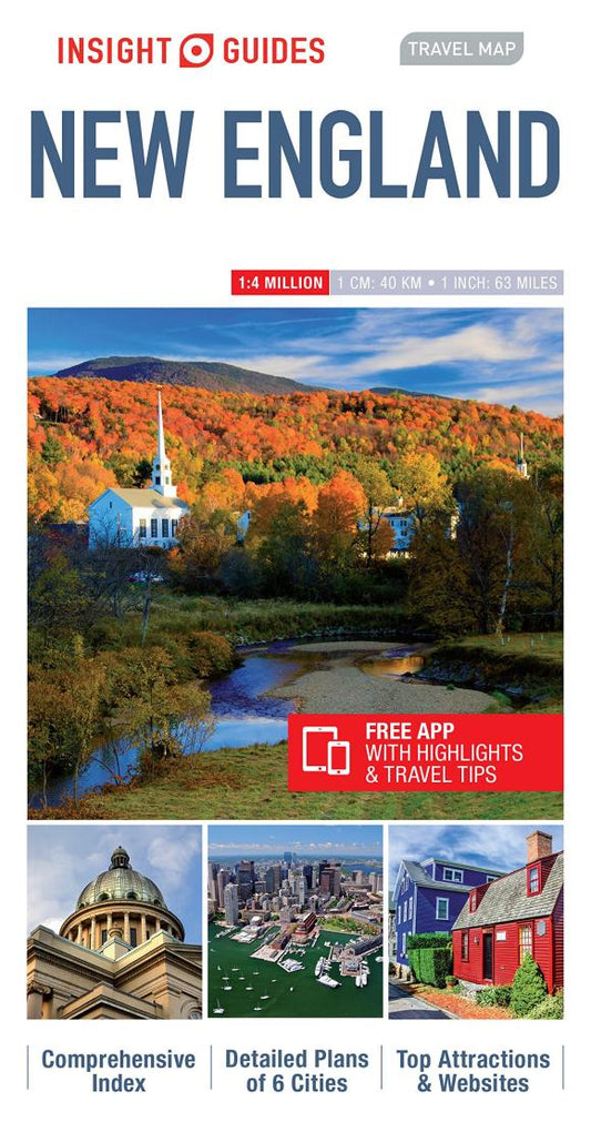 New England : Insight Guides Travel Map