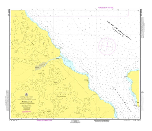 MULEGÉ, B. C. S. - 232.2 - Mexico Nautical Charts by SEMAR