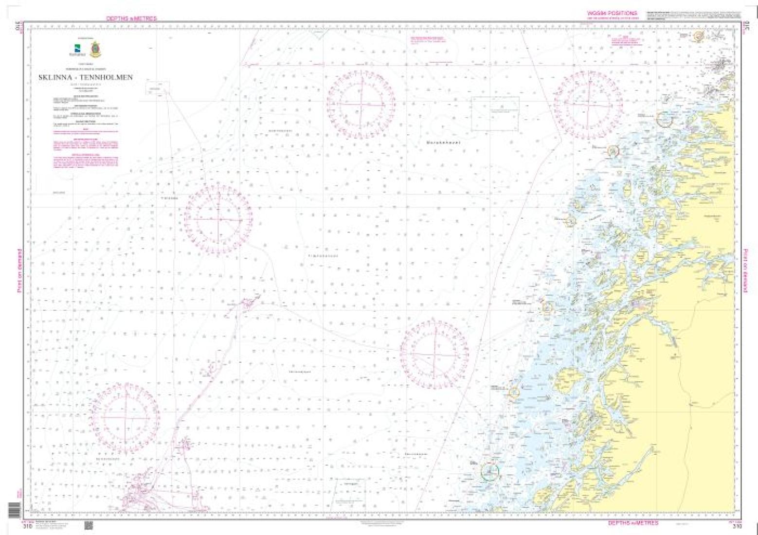 Sklinna - Tennholmen - 310 - Norway Kartverket Nautical Charts