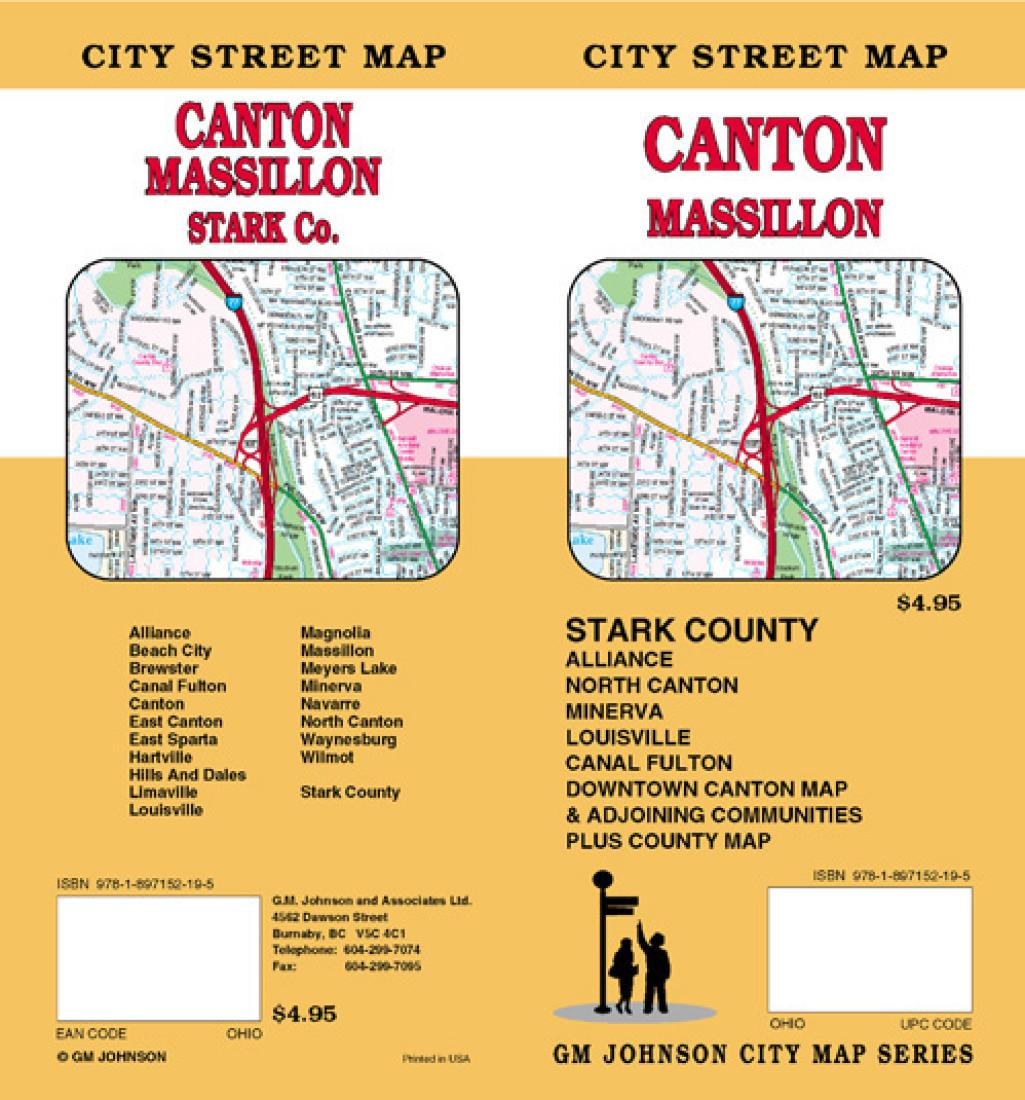 Canton : Massillon : city street map = Canton : Massillon : Stark co. : city street map