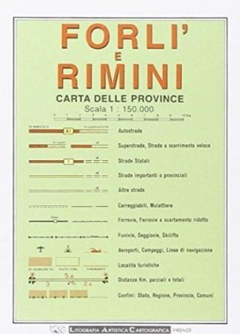 Forli' e Rimini : carta delle province