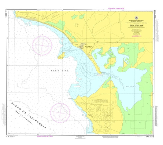 BAHÍA KINO, SON. - 223.5 - Mexico Nautical Charts by SEMAR