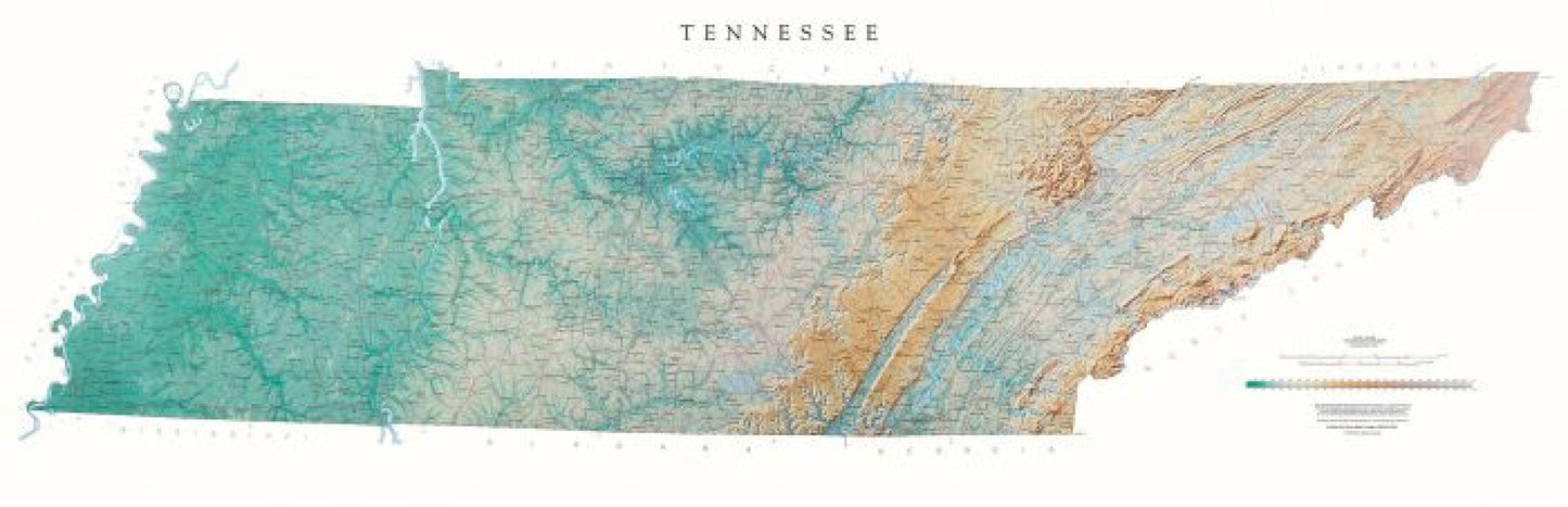 Tennessee [Physical, 21x65]