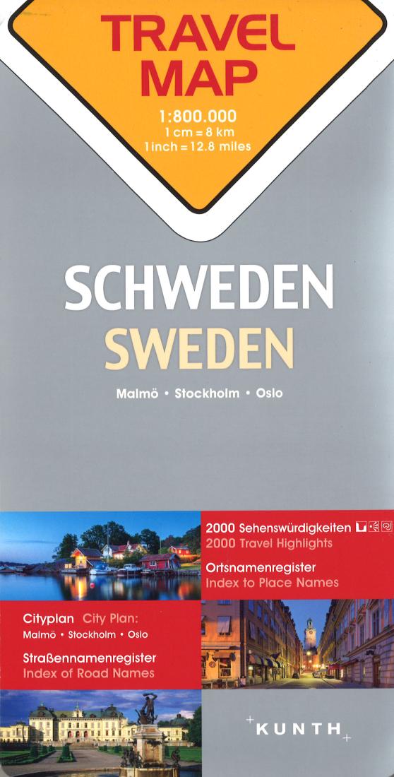 Schweden = Sweden : travel map = Sverige = Suède