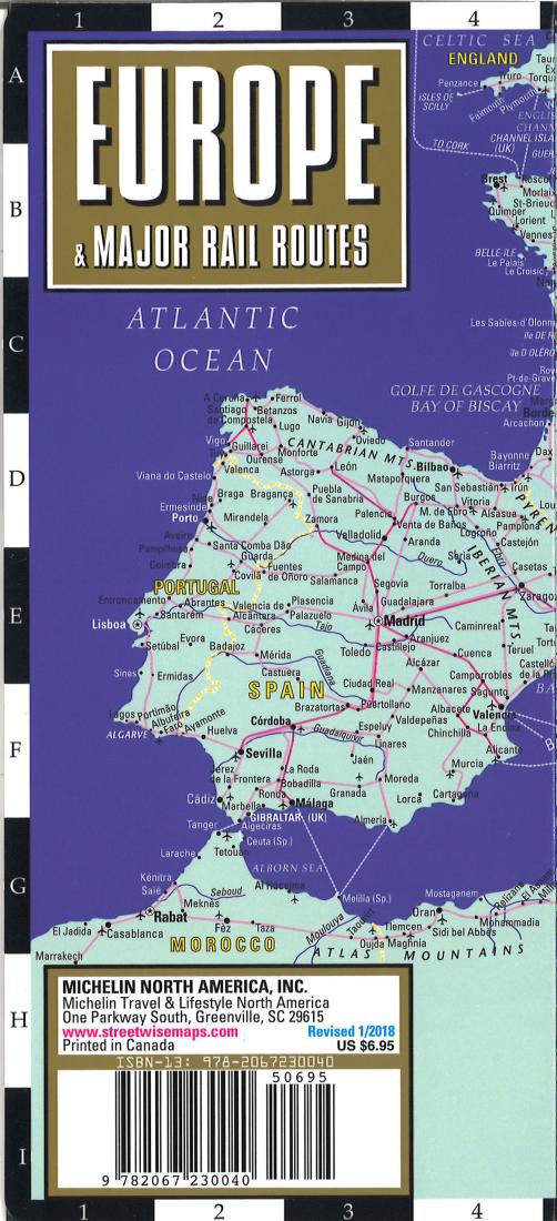 StreetWise Europe and Major Rail Routes