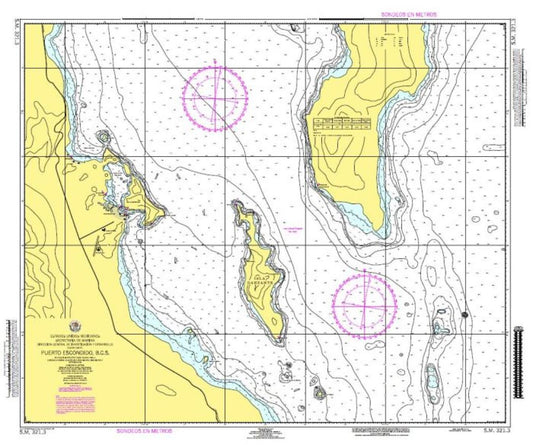 PUERTO ESCONDIDO, B. C. S. - 321.3 - Mexico Nautical Charts by SEMAR