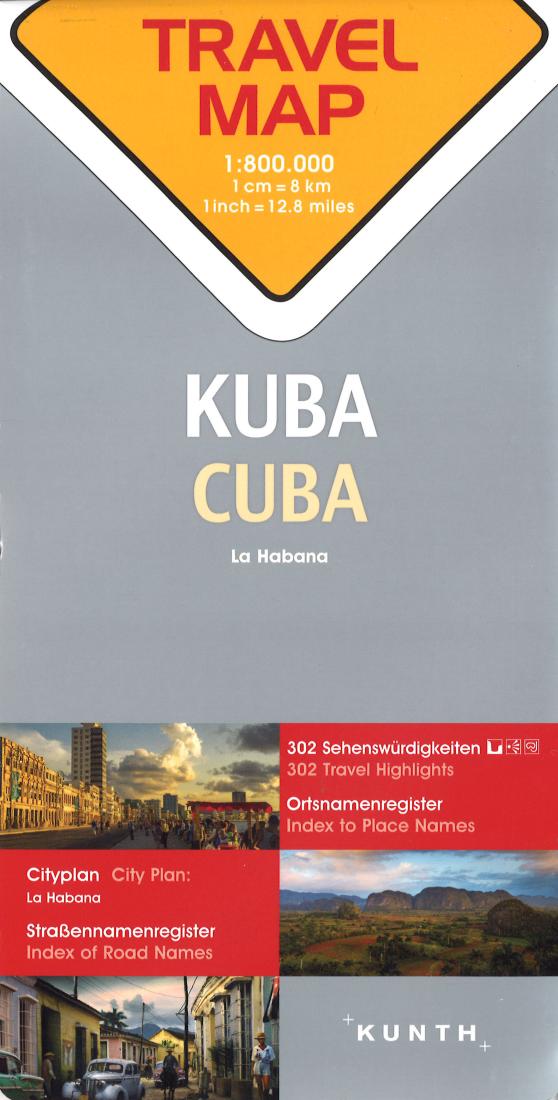 Kuba = Cuba : travel map
