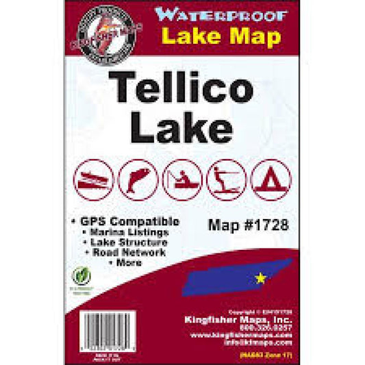 Tellico Lake, TN Fishing Map