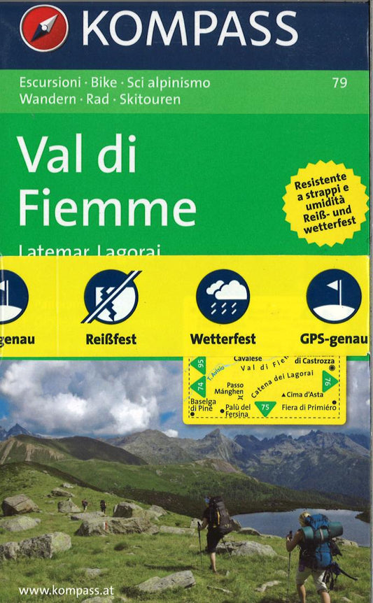 Val di Fiemme Hiking Map & Guide