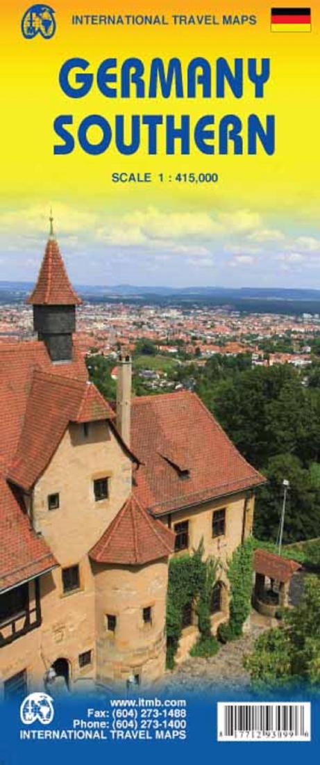 Germany, Southern Travel Map