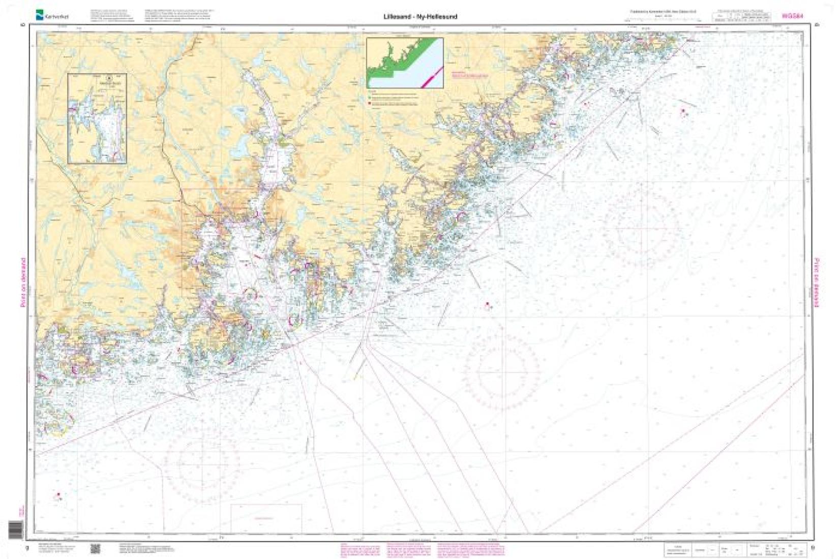 Lillesand - Ny-Hellesund - 9 - Norway Kartverket Nautical Charts