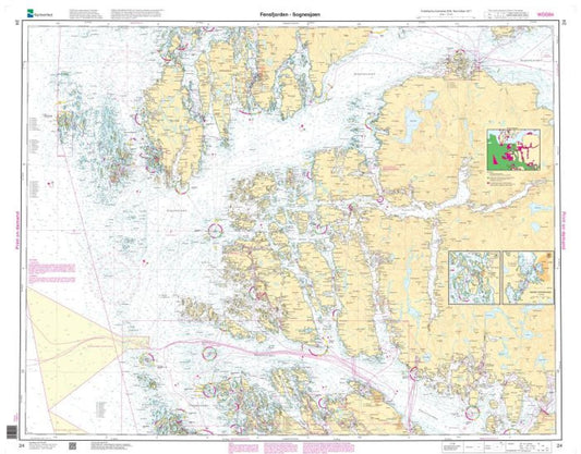 Fensfjorden - Sognesjøen - 24 - Norway Kartverket Nautical Charts