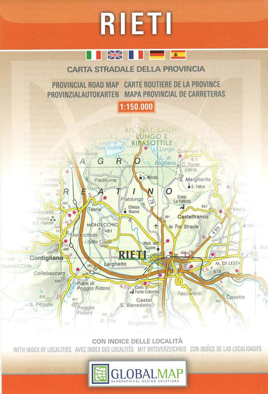 Rieti : carta stradale della provincia