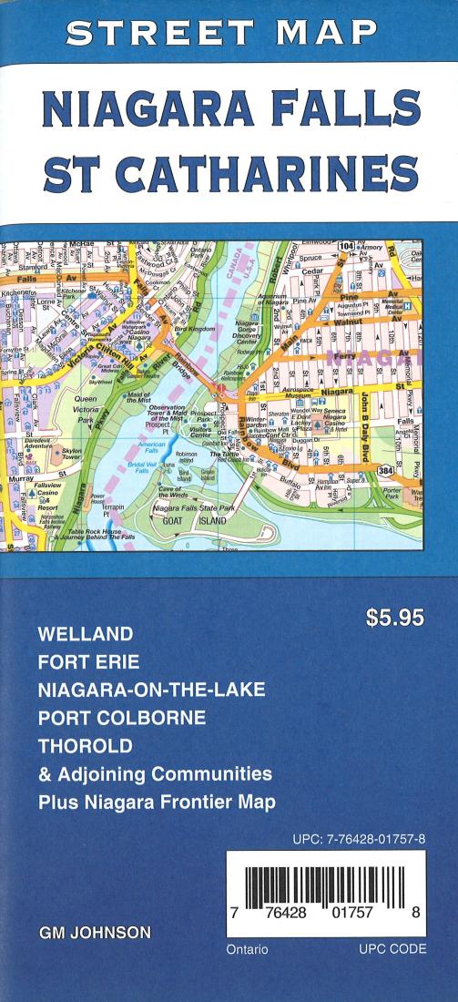 Niagara Falls : St Catharines : street map