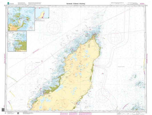 Nordmela - Andenes - Dverberg - 81 - Norway Kartverket Nautical Charts