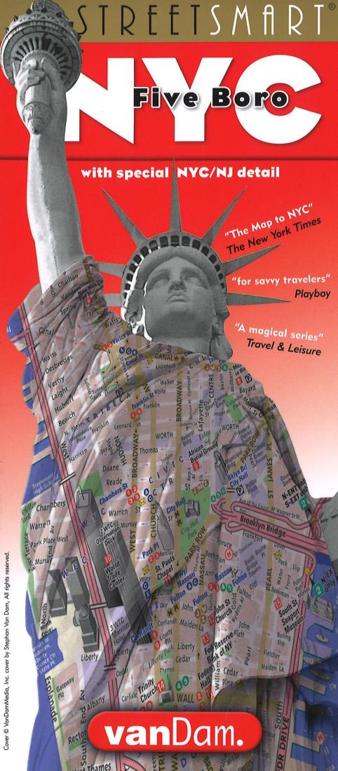 New York City Five Boro StreetSmart Map