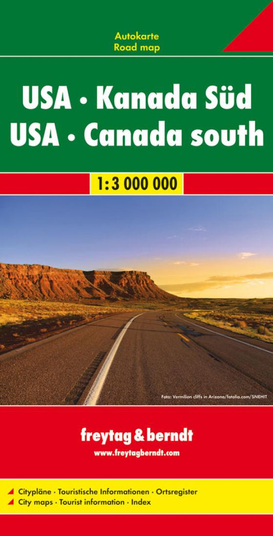 USA : Kanada süd = USA : Canada south