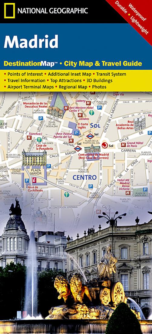 Madrid, Spain Destination Map