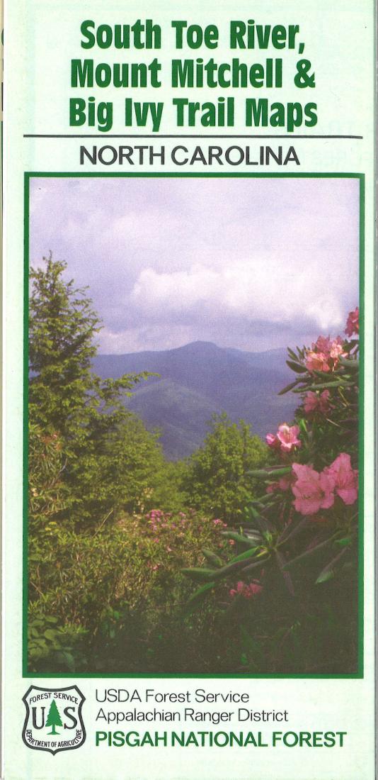 Pisgah National Forest: South Toe River, Mount Mitchell, & Big Ivy Trail Maps