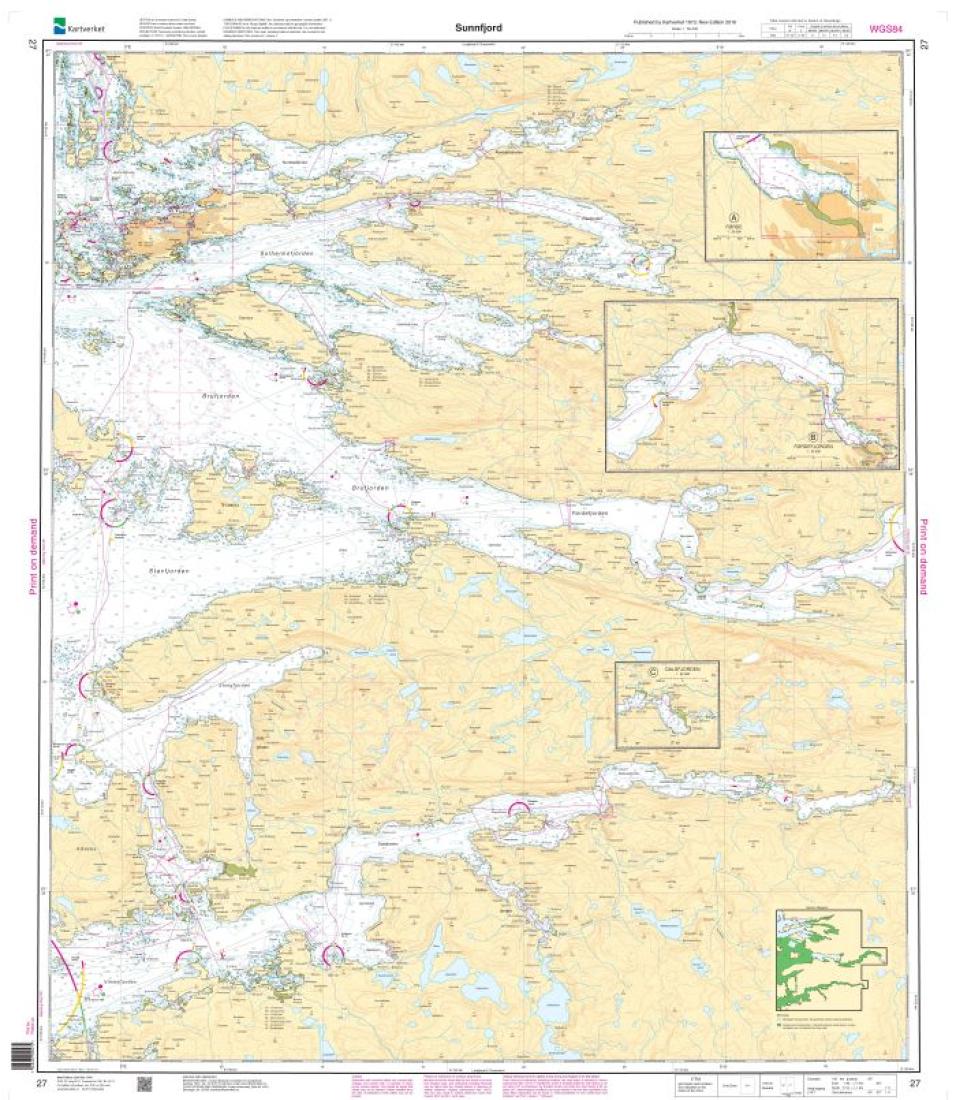 Sunnfjord - 27 - Norway Kartverket Nautical Charts