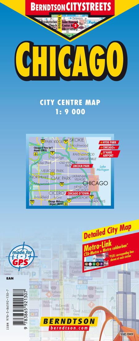 Chicago : city centre map : 1:9000