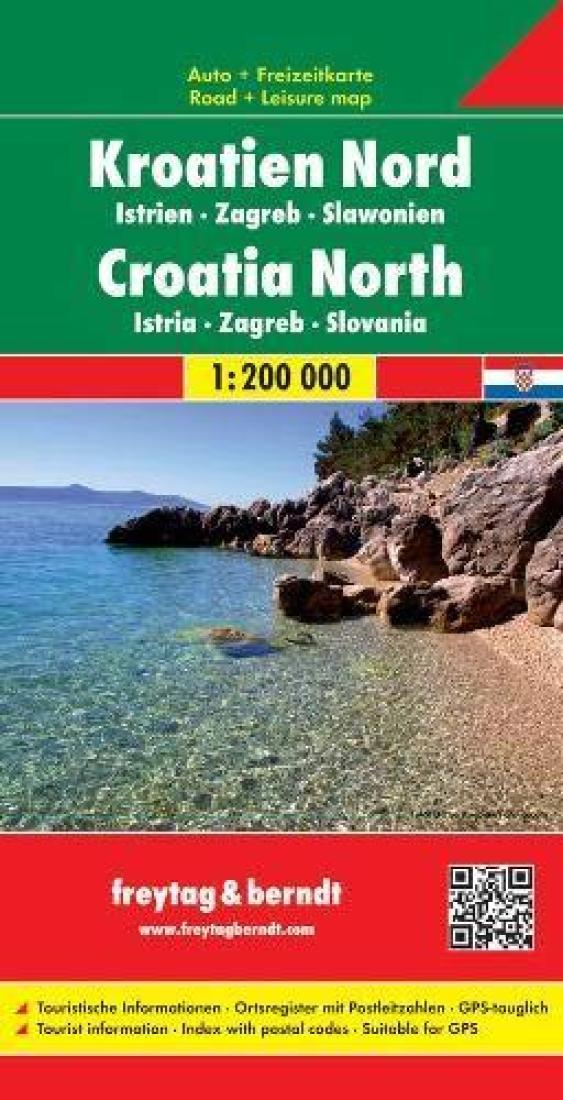 Kroatien nord : Istrien : Zagreb : Slawonien = Croatia north : Istria : Zagreb : Slovania