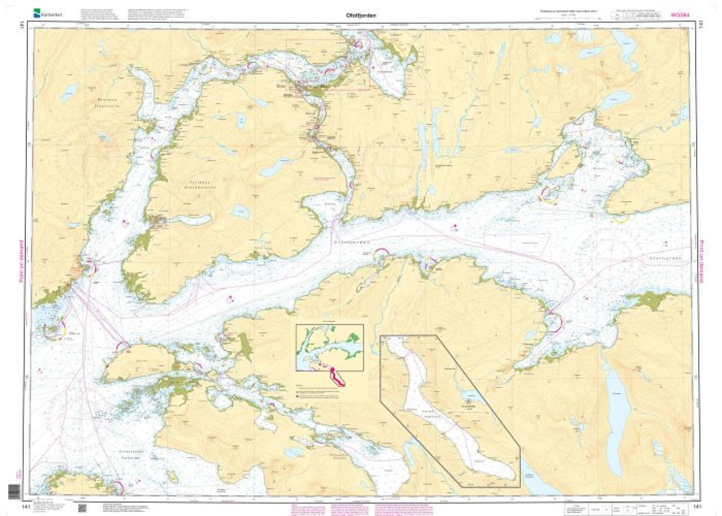 Ofotfjorden - 141 - Norway Kartverket Nautical Charts