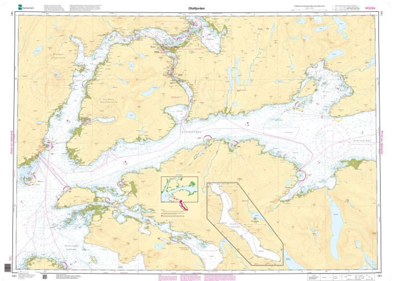 Ofotfjorden - 141 - Norway Kartverket Nautical Charts