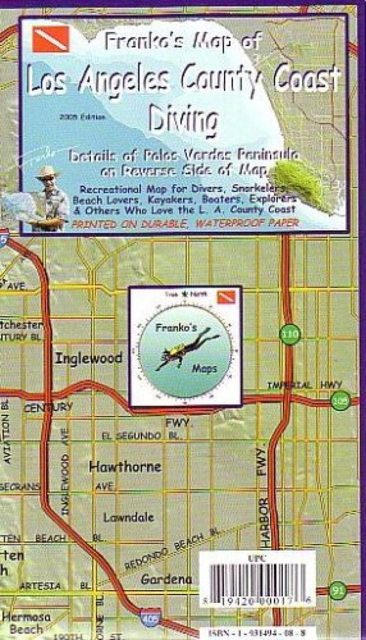 Franko's map of Los Angeles County Coast diving : details of Palos Verdes Peninsula on reverse side of map = Franko's map of Palos Verdes Peninsula diving