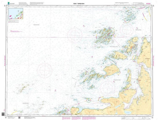 Støtt - Saltfjorden - 64 - Norway Kartverket Nautical Charts