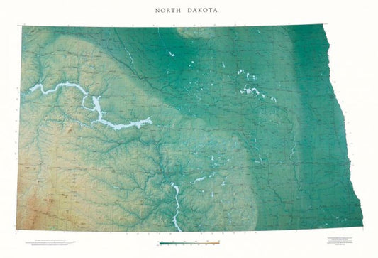 North Dakota [Physical, 35x51]