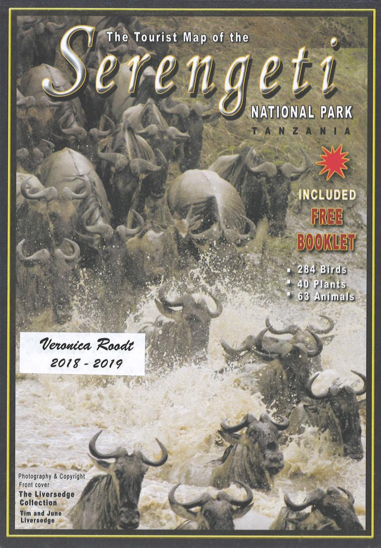 Tourist Map of the Serengeti National Park with Photographic Check List