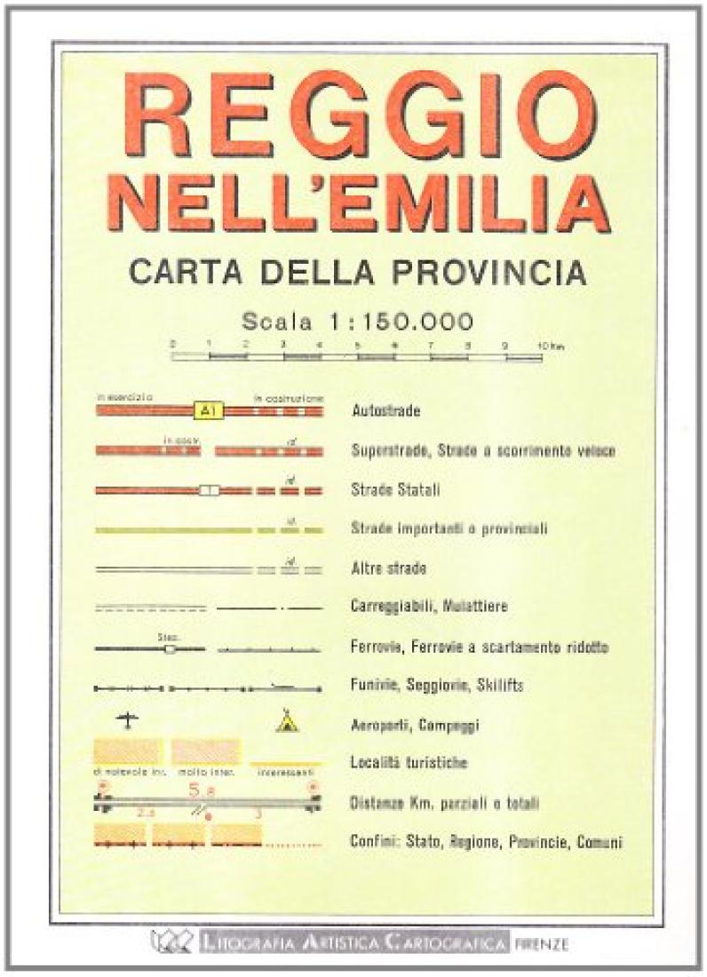 Reggio nell'Emilia : carta della provinicia