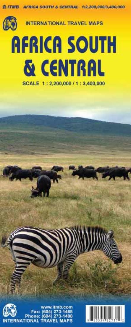 Africa South & Central Travel Map