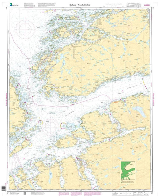 Kyrhaug - Trondheimsleia - 37 - Norway Kartverket Nautical Charts