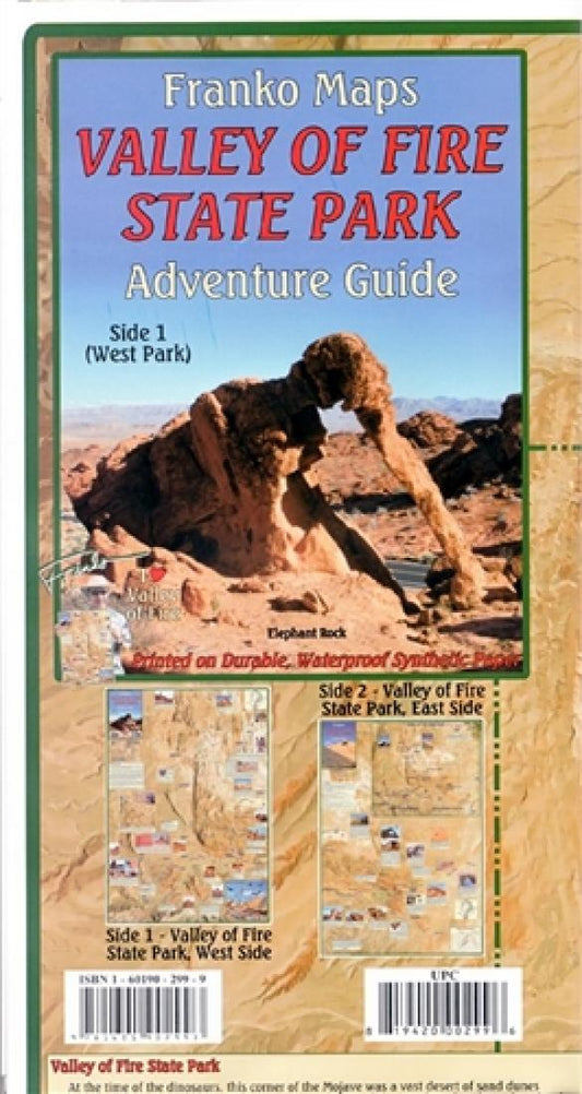 Valley of Fire State Park Adventure Guide, Folded Map