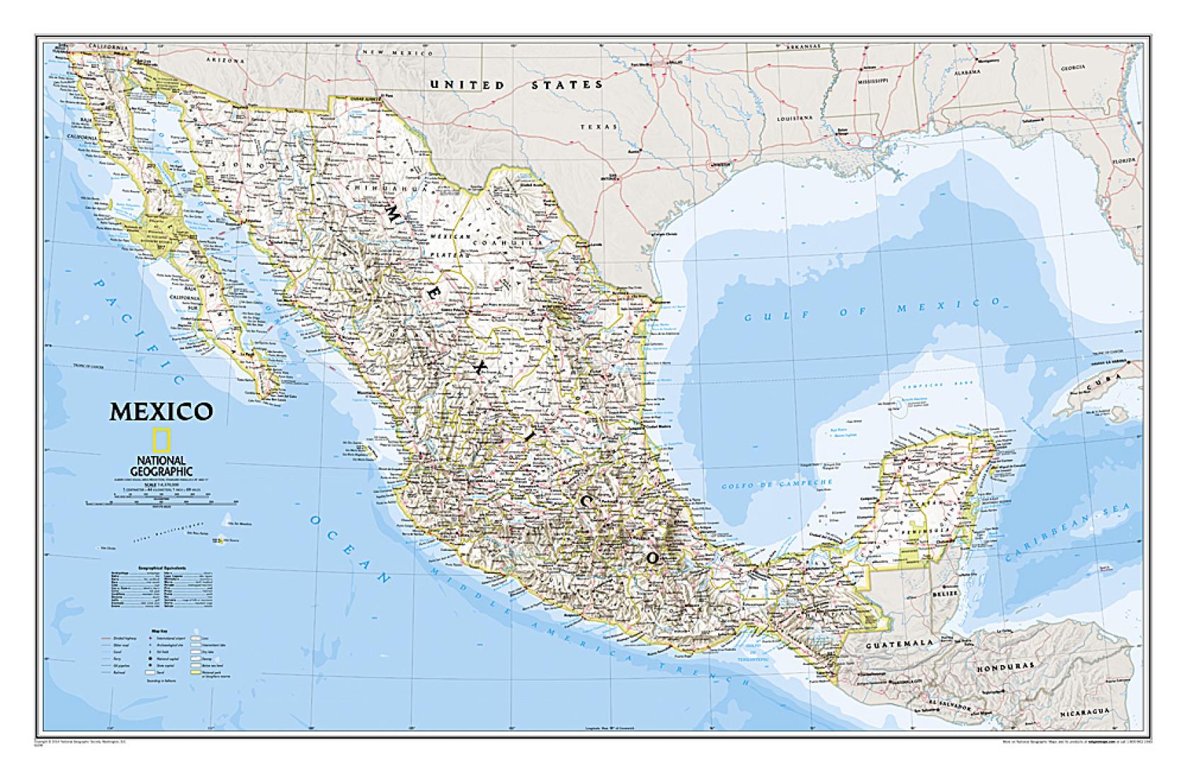 Mexico : political map
