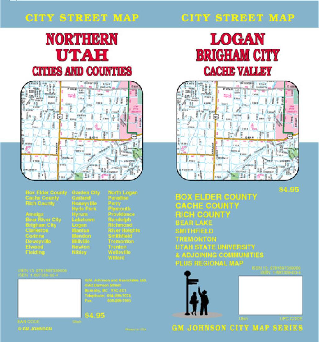 Logan : Brigham City : Cache Valley : city street map = Northern Utah : cities and counties : city street map