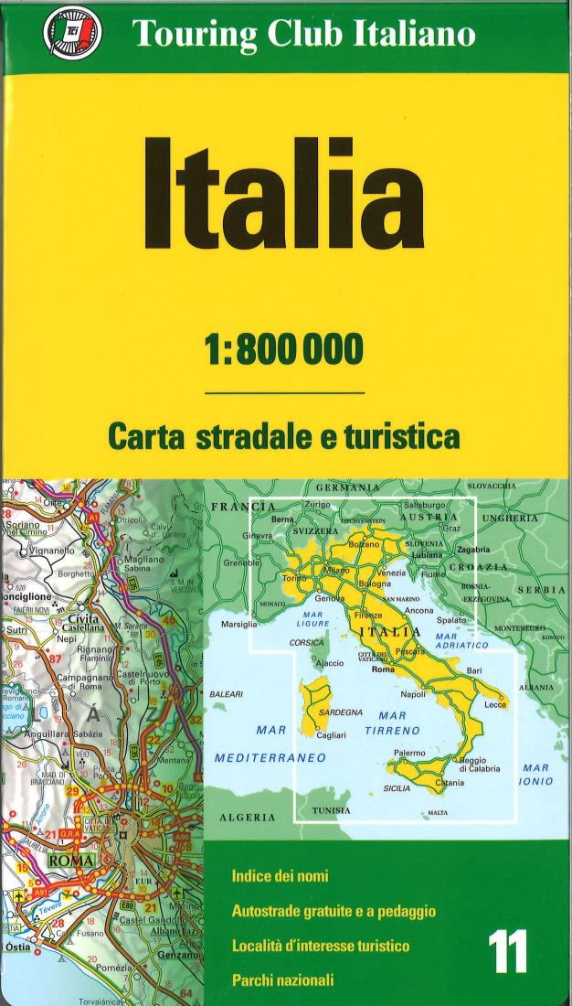 Italia : carta stradale e turistica = Italy : road and tourist map = Italien : touristische strassenkarte = Italie : carte routière et touristique = Italia : mapa de carreteras y turístico