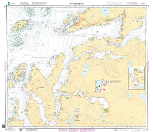 Beiarn og Saltfjorden - 136 - Norway Kartverket Nautical Charts