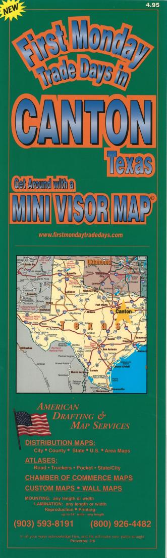 First Monday trade days in Canton, Texas : get around with a mini visor map