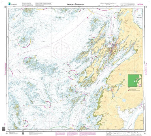 Lyngvær - Straumøyan - 53 - Norway Kartverket Nautical Charts
