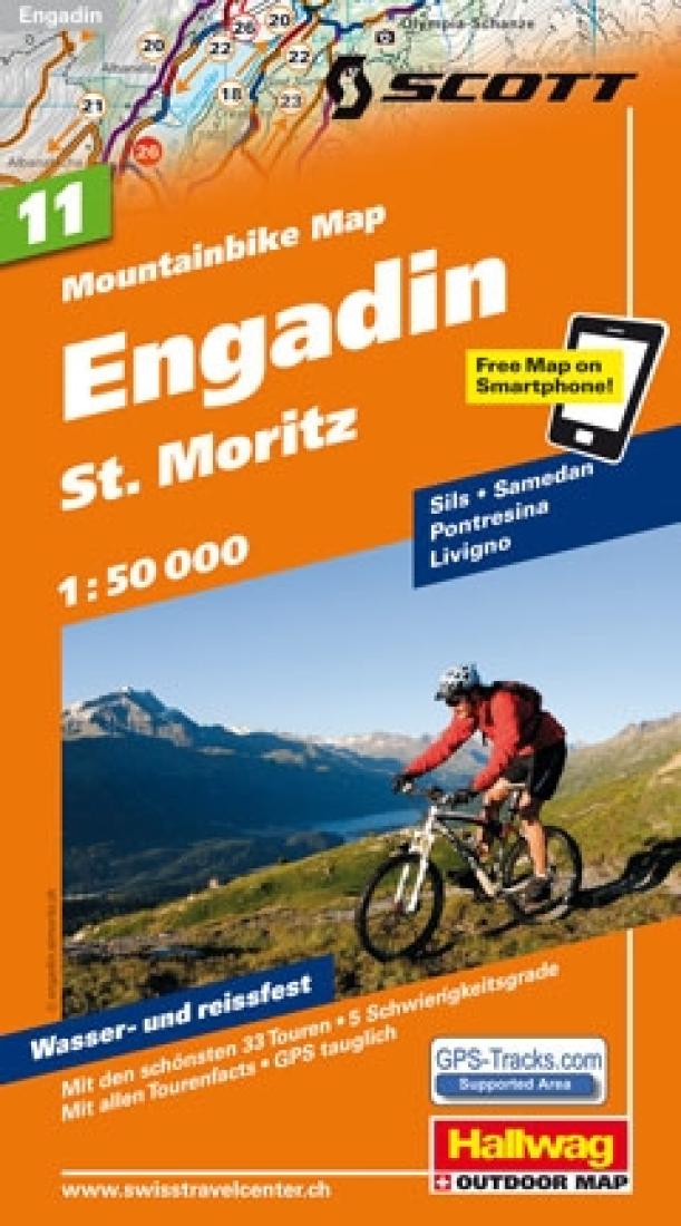 Engadin : St. Moritz : mountainbike map : 11