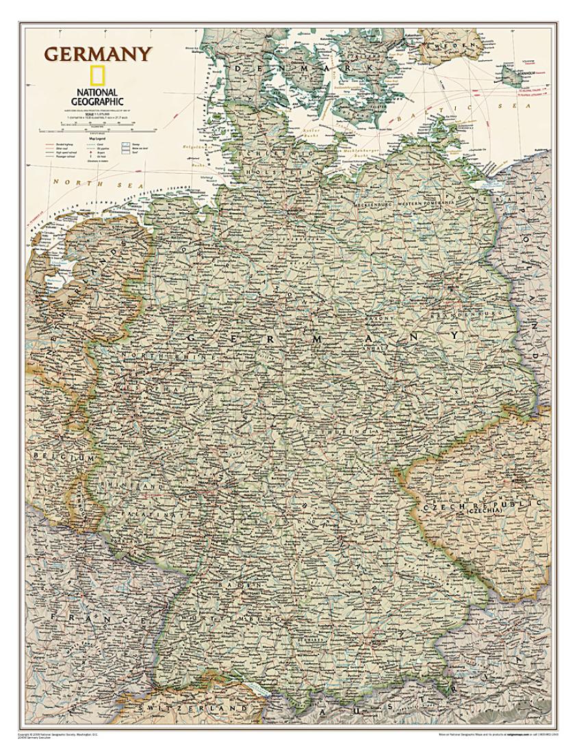 Germany executive : political map