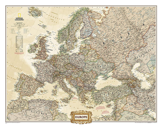 Europe Executive Wall Map