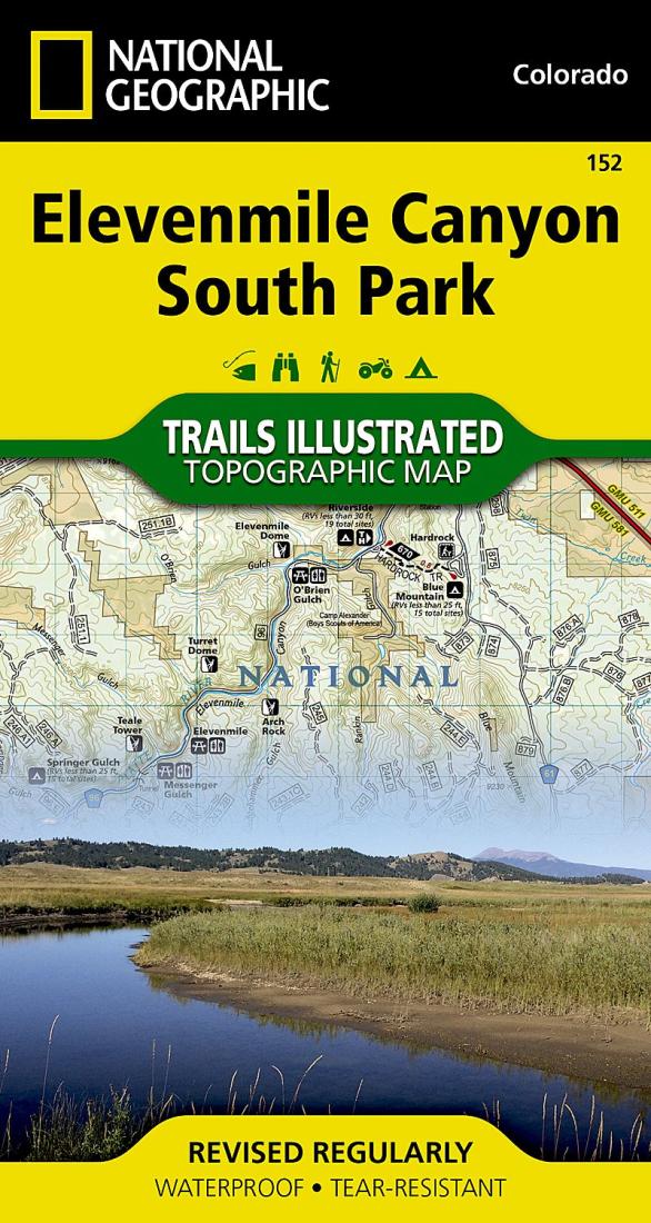 Elevenmile Canyon and South Park, CO, Map 152