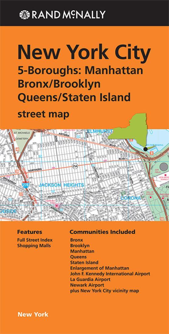 New York City : 5-Boroughs Street Map