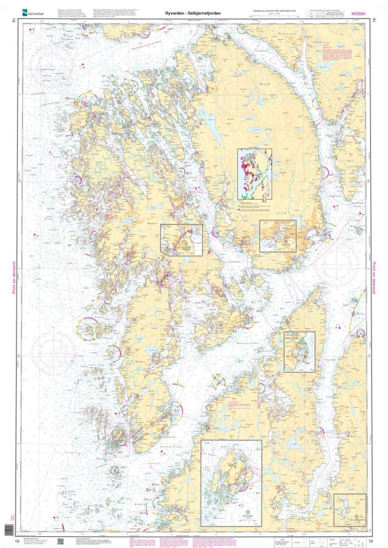 Ryvarden - Selbjørnsfjorden - 19 - Norway Kartverket Nautical Charts