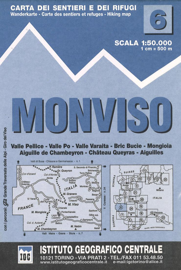 Monviso Hiking Map